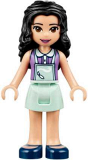 LEGO frnd239 Friends Emma, Light Aqua Skirt, Medium Lavender Top with Light Aqua Apron