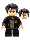 LEGO hp314 Harry Potter, Gryffindor Robe Open, Sweater, Shirt and Tie, Black Short Legs