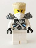 LEGO njo106 Zane - Titanium Ninja White, Tan Hair