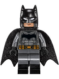 LEGO sh218 Batman - Dark Bluish Suit, Gold Belt, Black Hands, Spongy Cape, Large Bat Logo (76046)